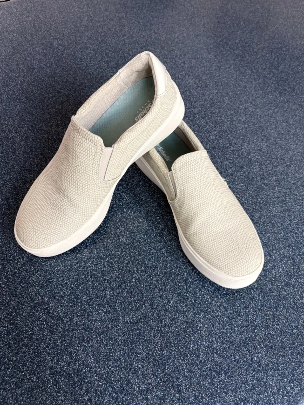 Dr Scholl’s Madison slip on sneakers in beige.